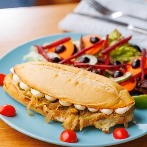 Sanduíche baguete abobrinha 1